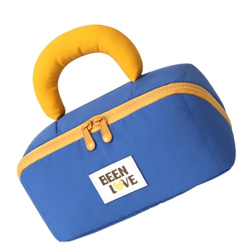 Praktische Nylon-Make-up-Tasche in Kissenform, kompakte Kosmetiktasche, Aufbewahrungstasche für Damen, Reiseutensilien, tragbare Reise-Make-up-Tasche, blau, Mass Beauty Praktische Nylon-Make-up-Tasche in Kissenform, kompakte Kosmetiktasche, Aufbewahrungstasche für Damen, Reiseutensilien, tragbare Reise-Make-up-Tasche, blau, Mass Beauty von JUYAXIN