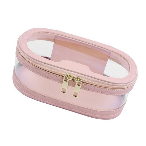Tragbare Make-up-Tasche, transparent, Kosmetik, großes Fassungsvermögen, Kulturbürstenhalter, für Damen, transparenter Kosmetik-Halter, a, Mass Beauty von JUYAXIN