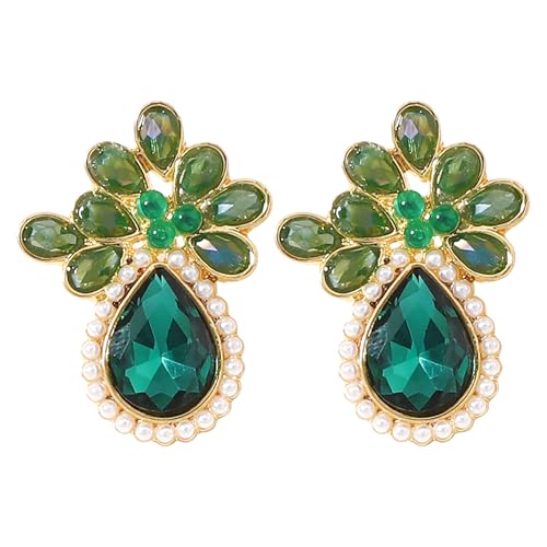 JUZICHEN Bunte Ohrringe Gross, Statement Glitzer Große Ohrringe, Modeschmuck Ohrring Bunt Hängend (Stil E2) von JUZICHEN