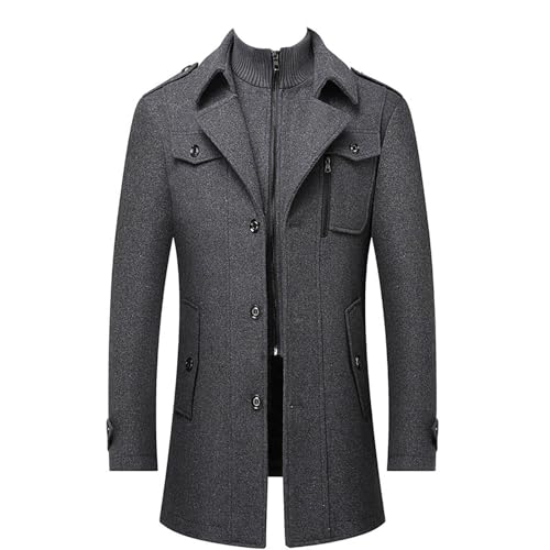 JUZILO Cyber of Monday e Winterjacke Herren lang herbstmantel Herren Elegante Winterjacke Herren Jacke Herren 4XL Winterjacke Herren lang Herren Jacke lang wintermantel Herren kurz von JUZILO