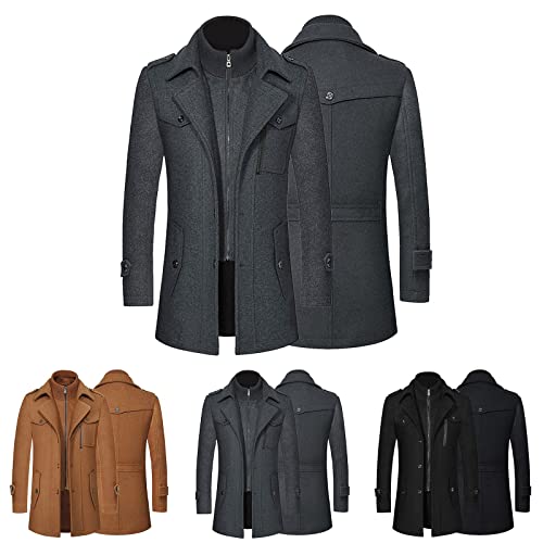 JUZILO Karneval Bestellungen Kontokurzmantel Herren Trenchcoat Herren Winter Lederjacke Herren Jacke Herren kariert Kurzmantel Herren Mantel Herren Zweiteiliger wintermantel Herren JUZILO Karneval Bestellungen Kontokurzmantel Herren Trenchcoat Herren Winter Lederjacke Herren Jacke Herren kariert Kurzmantel Herren Mantel Herren Zweiteiliger wintermantel Herren von JUZILO