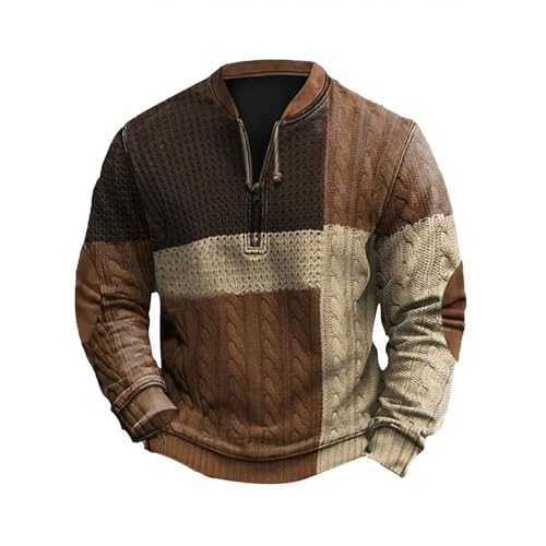 JUZILO Kaschmir Pullover Herren Fleecejacke Basic Hemd Kapuzenpulli Hunt Black of Friday Deals 2024 Men von JUZILO
