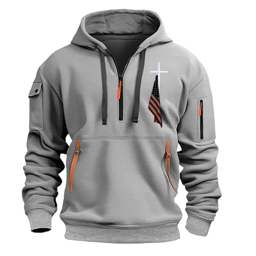 JUZILO My orderss of Today Prime by Hour kuscheldecke faultierdecke mit heizung Herren Winterpullover Hoodie Zip Wolle Herren Black of Friday 2024 Pullover Geschenk Kapuze Jack and cybermonday von JUZILO