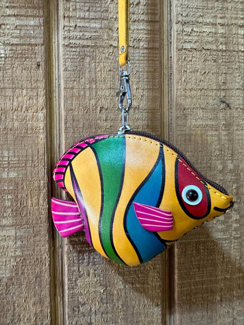 Echtleder Fisch Armband/Geldbörse von JVAndesCrafts