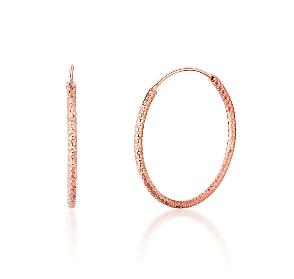 JVD Ohrring-Set Bronze hoop earrings made of silver SVLE0204XD5RO - Diameter: 4 cm von JVD