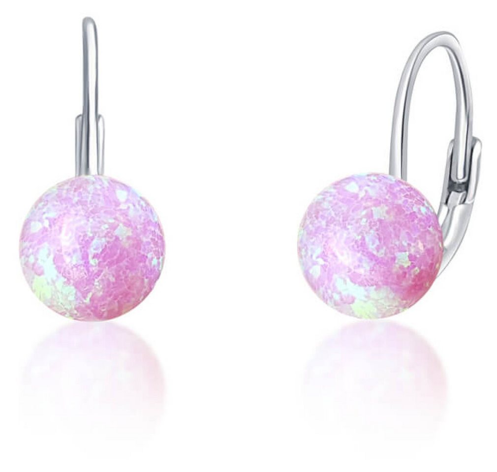 JVD Ohrring-Set Delicate silver earrings with pink synthetic opals SVLE0783XF6O400 von JVD