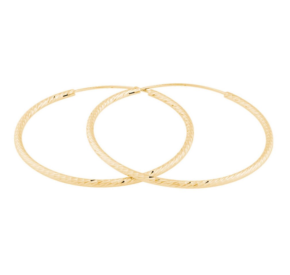 JVD Ohrring-Set Gold plated earrings rings SVLE0215XD5GO - Diameter: 3 cm von JVD