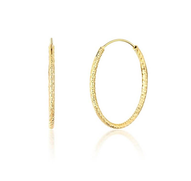 JVD Ohrring-Set Gold plated round earrings SVLE0204XD5GO - Diameter: 4 cm von JVD