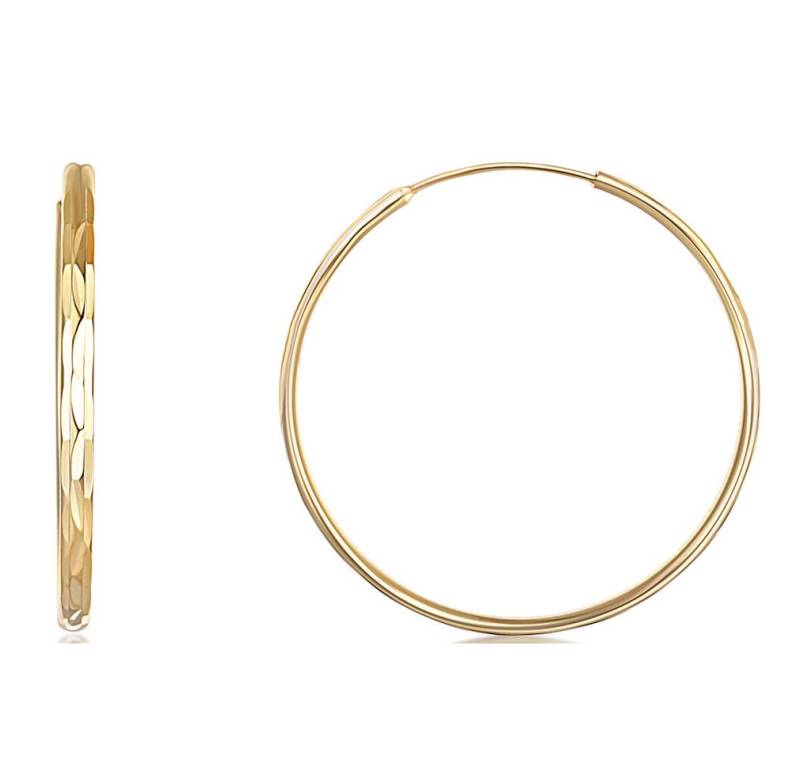 JVD Ohrring-Set Gold plated silver earrings rings SVLE0209XD5GO - Diameter: 5 cm von JVD