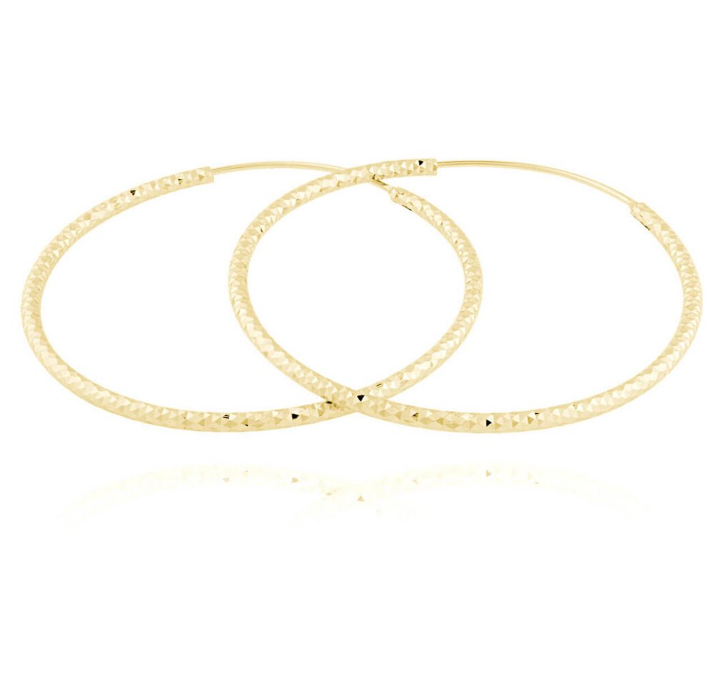 JVD Ohrring-Set Gold plated silver earrings rings SVLE0216XD5GO40 - Diameter: 4 cm von JVD