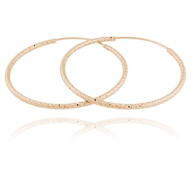 JVD Ohrring-Set Gold plated silver earrings rings SVLE0216XD5RO - Diameter: 4.5 cm von JVD