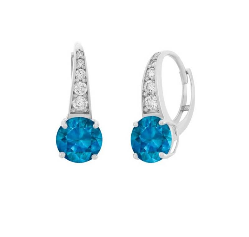JVD Ohrring-Set Silver earrings with clear and blue zircons SVLE0974XH2M300 von JVD