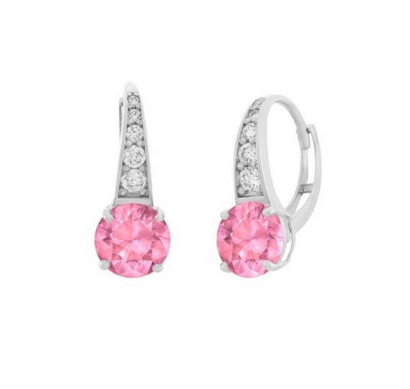 JVD Ohrring-Set Silver earrings with clear and pink zircons SVLE0974XH2R200 von JVD