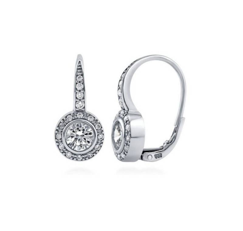 JVD Ohrring-Set Silver earrings with clear zircons SVLE0613XH2BI00 von JVD
