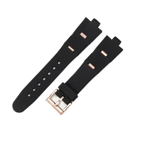 JVEIWAD Kompatibel mit DP42C14SVDGMT Konvexes Silikonarmband Armband Zubehör 22 * 8mm 24 * 8mm Gummiband Männer und Frauen(Beige) von JVEIWAD