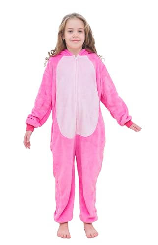 JVJQ Cartoon Kostüm Onesie Jumpsuit Tier Relax Kostuem Kind Pyjama Halloween Schlafanzug Cosplay von JVJQ