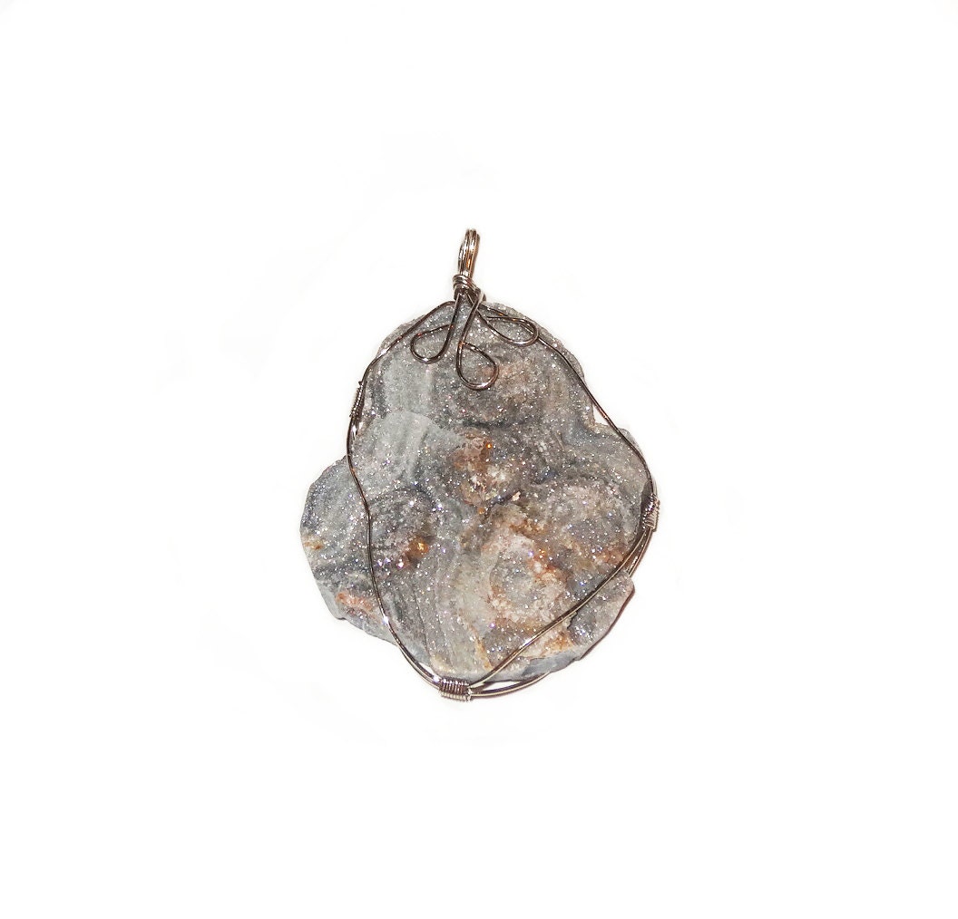Schiffe Schnell-Draht Gewickelt Heilenden Natürlichen Stein Anhänger Halskette, Druzy Glänzend Achat, Sonnenschein, Geschenk Für Mama, Enthält Schiffe Schnell-Draht Gewickelt Heilenden Natürlichen Stein Anhänger Halskette, Druzy Glänzend Achat, Sonnenschein, Geschenk Für Mama, Enthält von JVOrganicPlugs