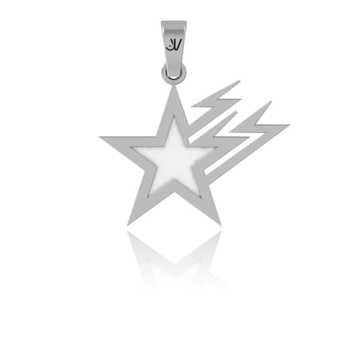 JVillion Stern Anhänger Silber Herren Streetwear Schmuck wasserfestes Design Geschenk Männer JVillion Stern Anhänger Silber Herren Streetwear Schmuck wasserfestes Design Geschenk Männer von JVillion