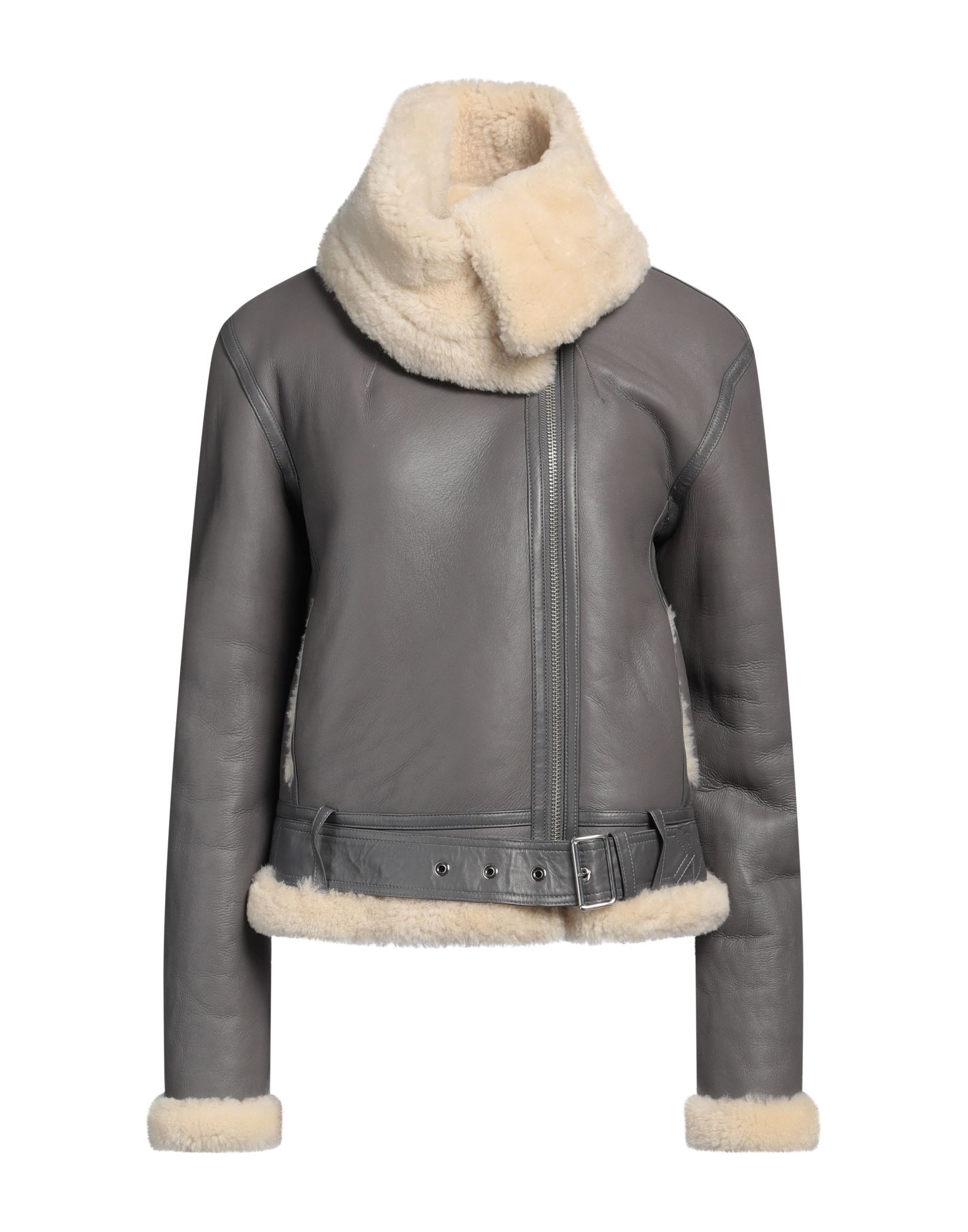 JW ANDERSON Shearling- & Kunstfell Damen Grau von JW ANDERSON