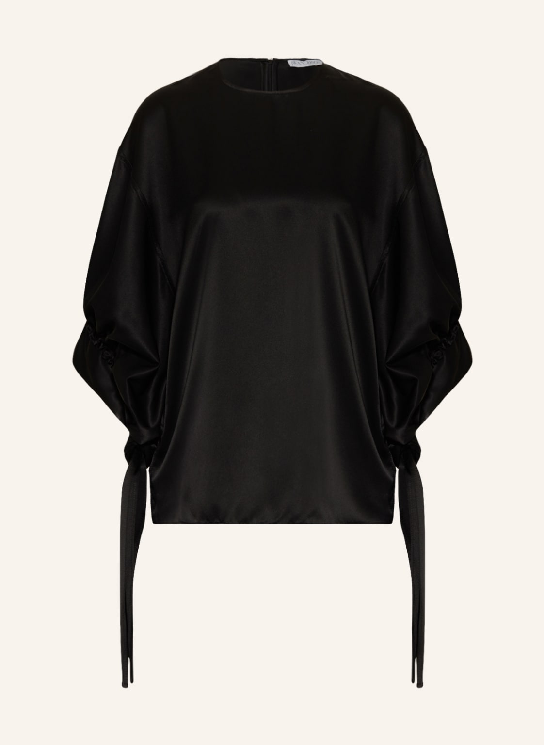 Jw Anderson Blusenshirt Aus Satin Mit 3/4-Arm schwarz von JW ANDERSON