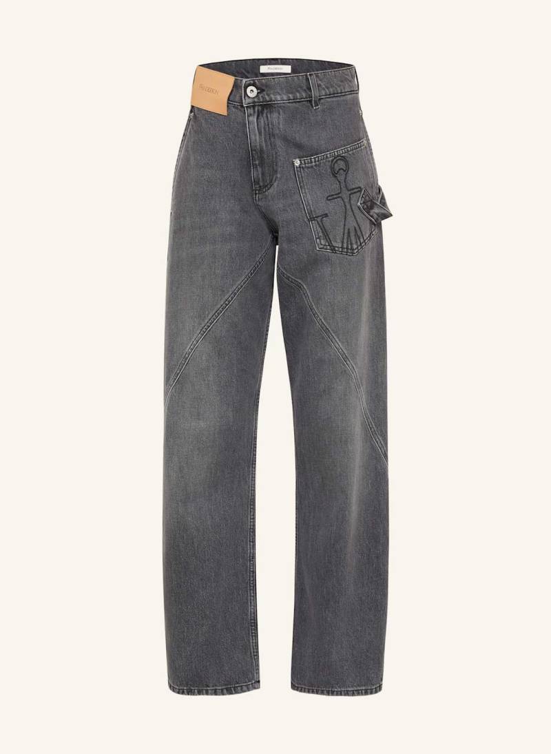 Jw Anderson Boyfriend Jeans Twisted grau von JW ANDERSON
