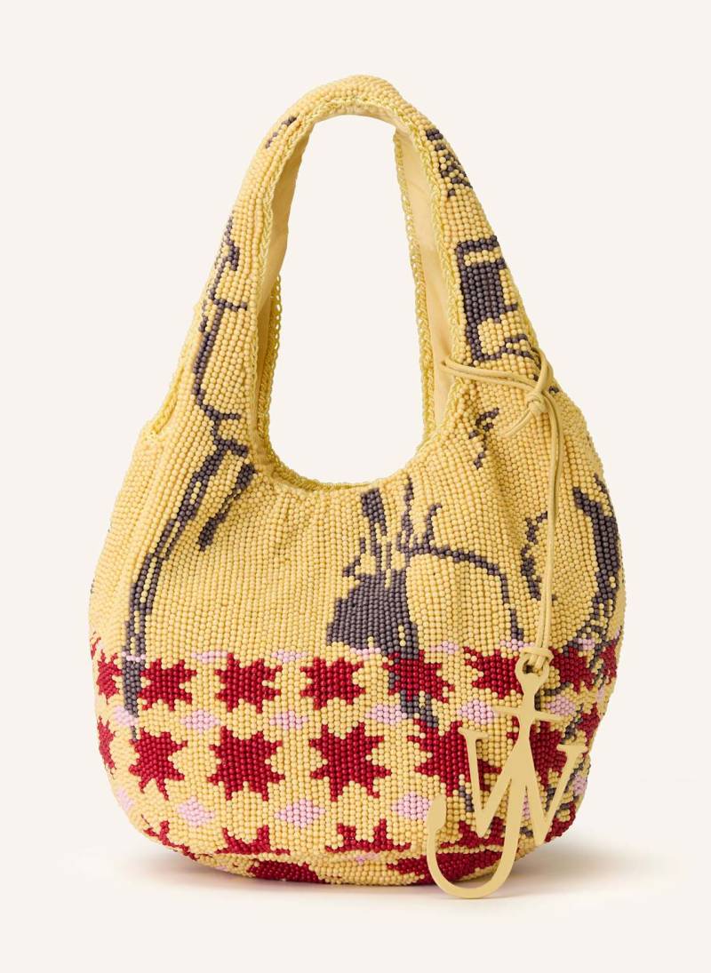 Jw Anderson Handtasche Beaded Shopper Mini Mit Schmuckperlen gelb von JW ANDERSON