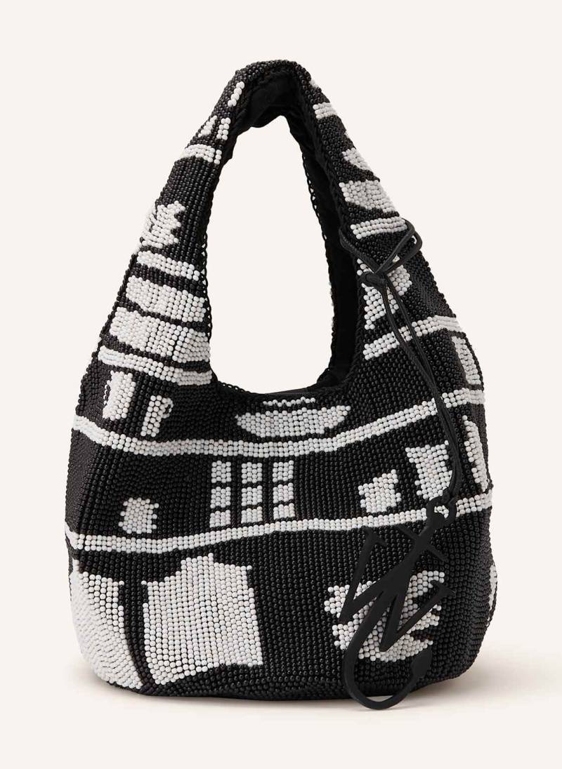 Jw Anderson Handtasche Beaded Shopper Mini schwarz von JW ANDERSON