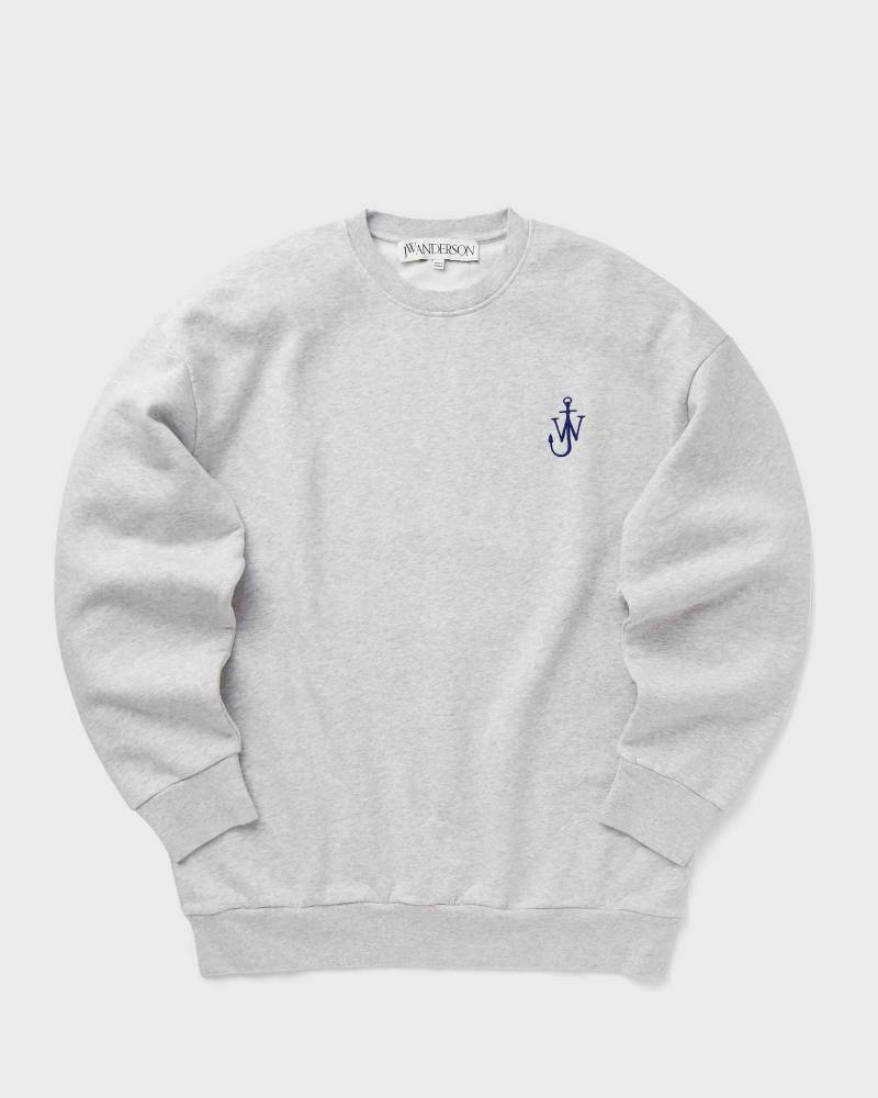 JW Anderson ANCHOR EMBROIDERY BACK PRINT SWEATSHIRT men Sweatshirts grey in Größe:S von JW Anderson