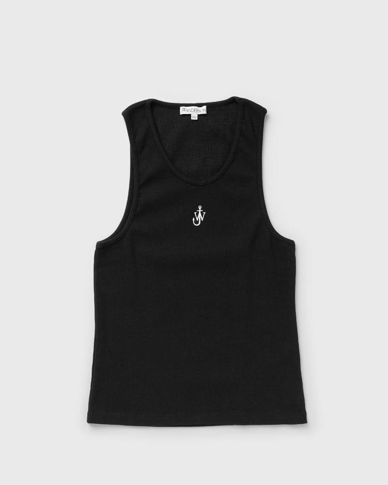 JW Anderson ANCHOR EMBROIDERY TANK TOP men Tank Tops black in Größe:L von JW Anderson