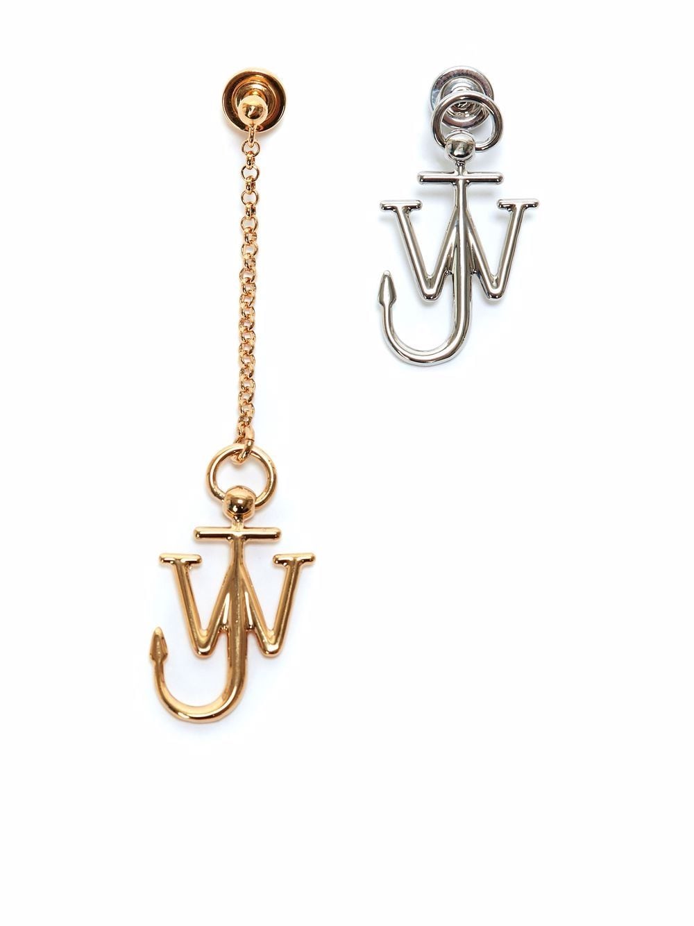 JW Anderson Asymmetrische Ohrringe - Gold von JW Anderson