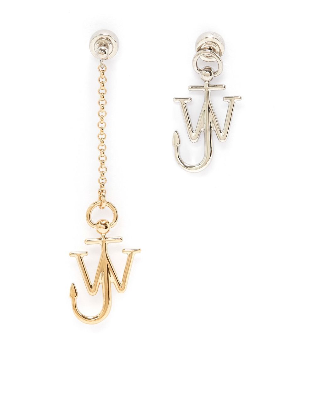 JW Anderson Asymmetrische Ohrringe - Gold von JW Anderson