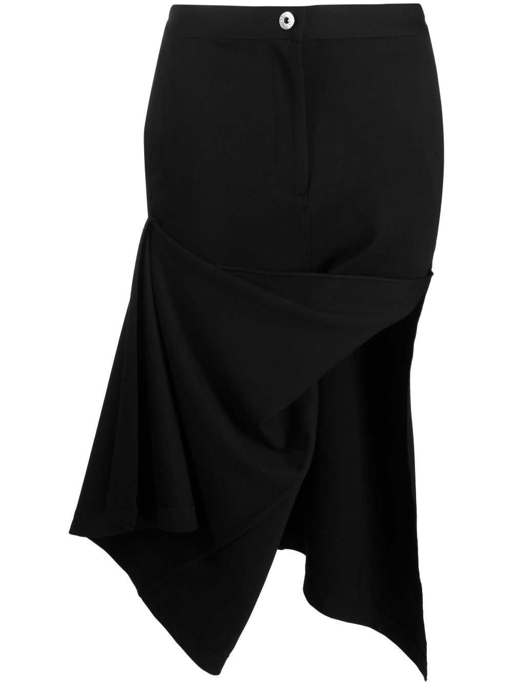 JW Anderson ASYMMETRIC DRAPED SKIRT - Schwarz von JW Anderson