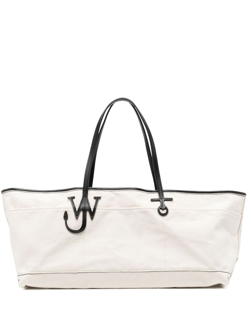 JW Anderson Anchor Shopper aus Canvas - Weiß von JW Anderson