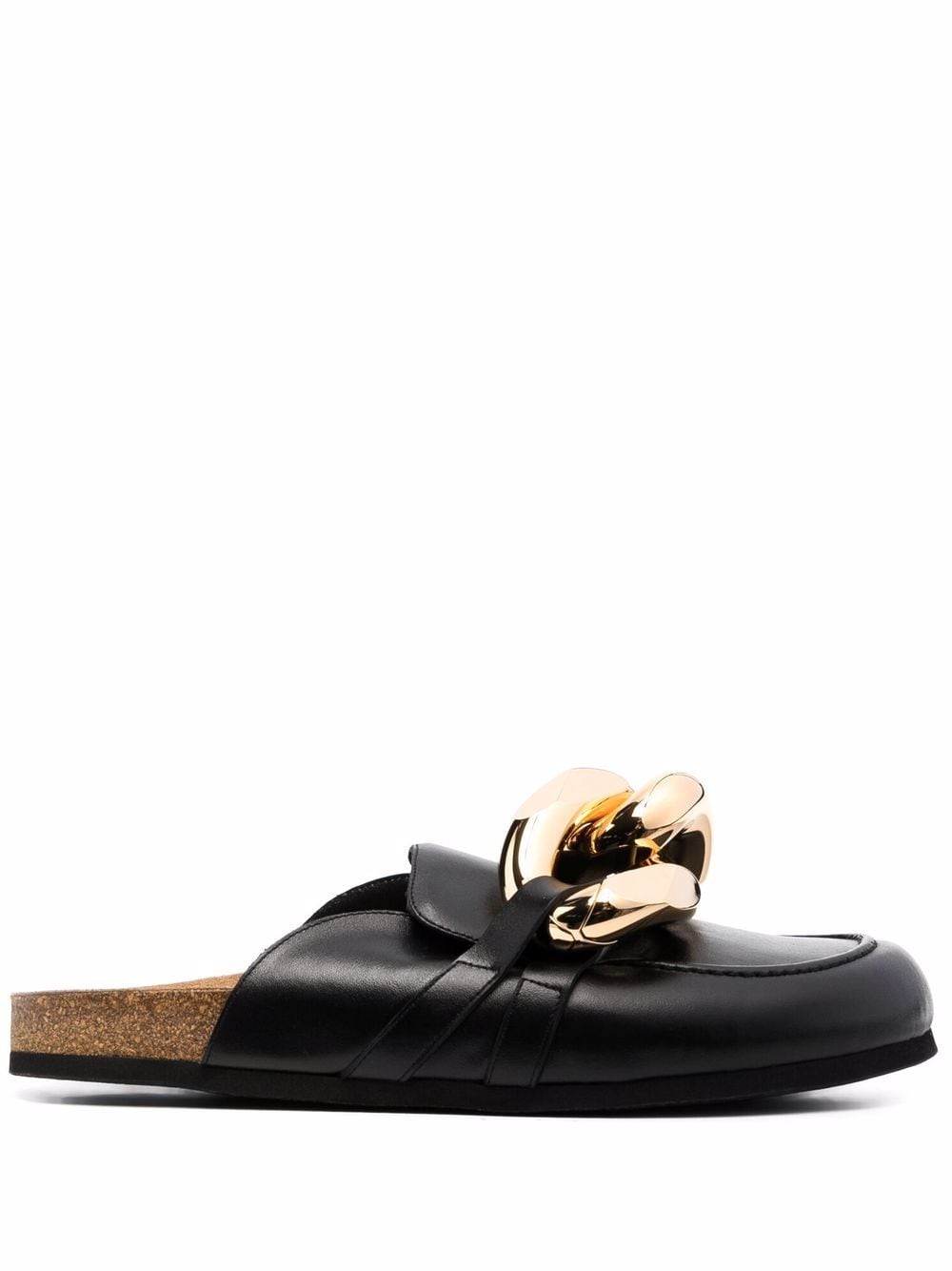 JW Anderson Mules mit Kettendetail - Schwarz von JW Anderson