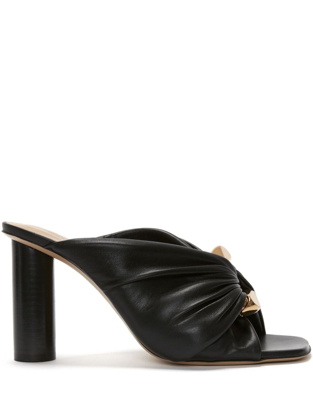 JW Anderson Corner Mules mit Raffungen - Schwarz von JW Anderson