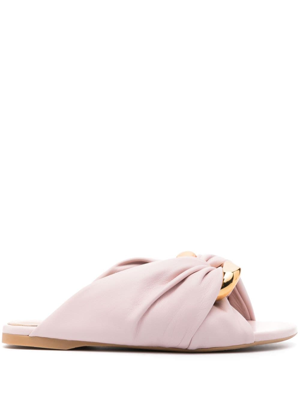 JW Anderson Corner Pantoletten aus Leder - Rosa von JW Anderson