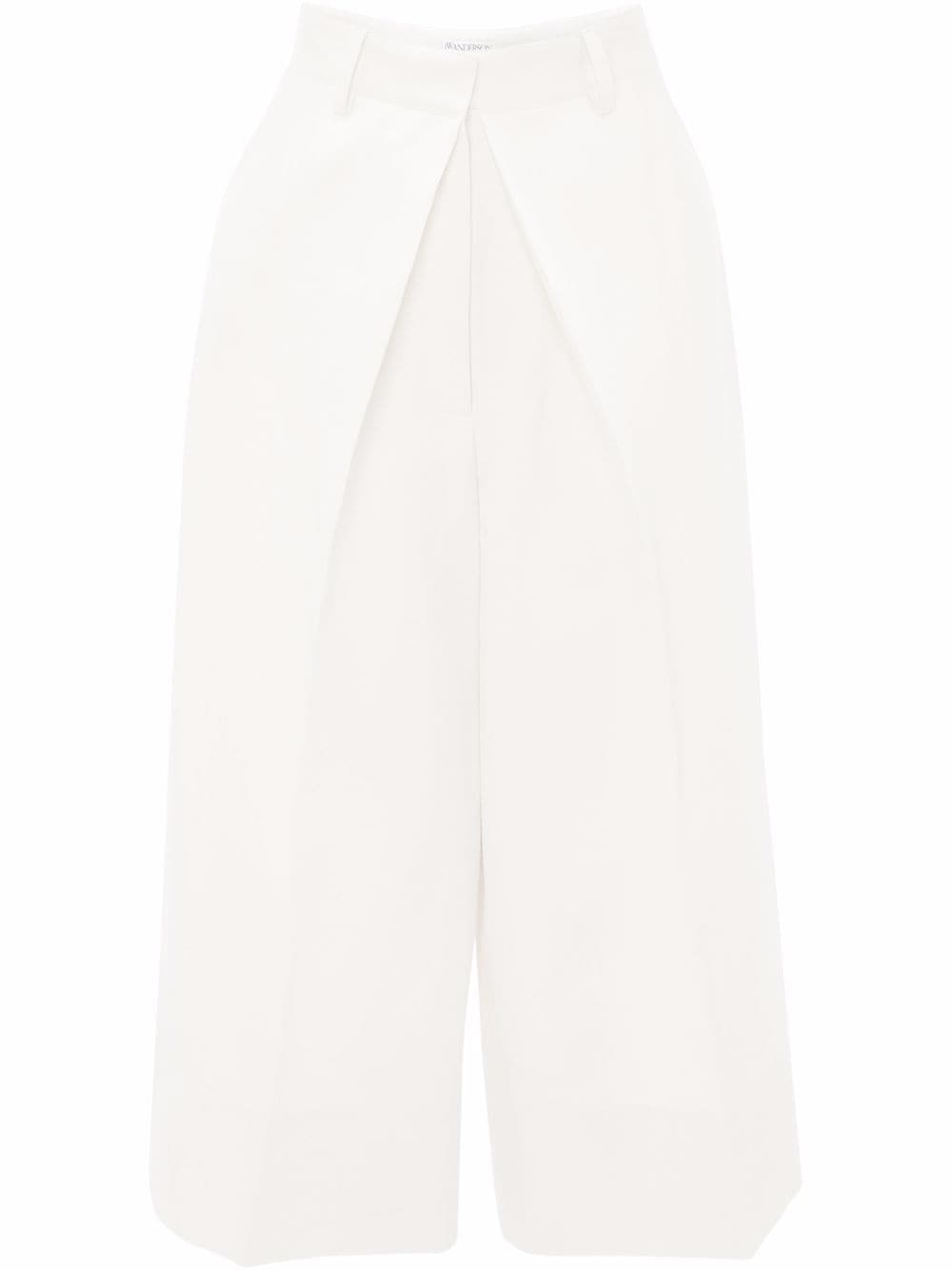 JW Anderson Cropped-Hose mit weitem Bein - Weiß von JW Anderson