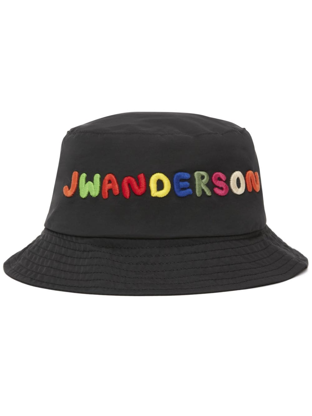 JW Anderson Fischerhut mit Logo-Stickerei - Schwarz von JW Anderson