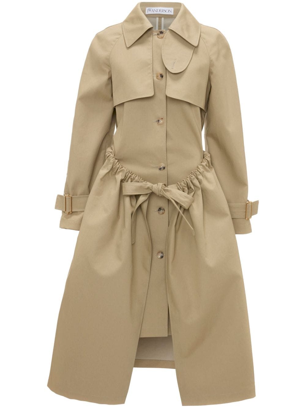 JW Anderson Geraffter Trenchcoat - Nude von JW Anderson