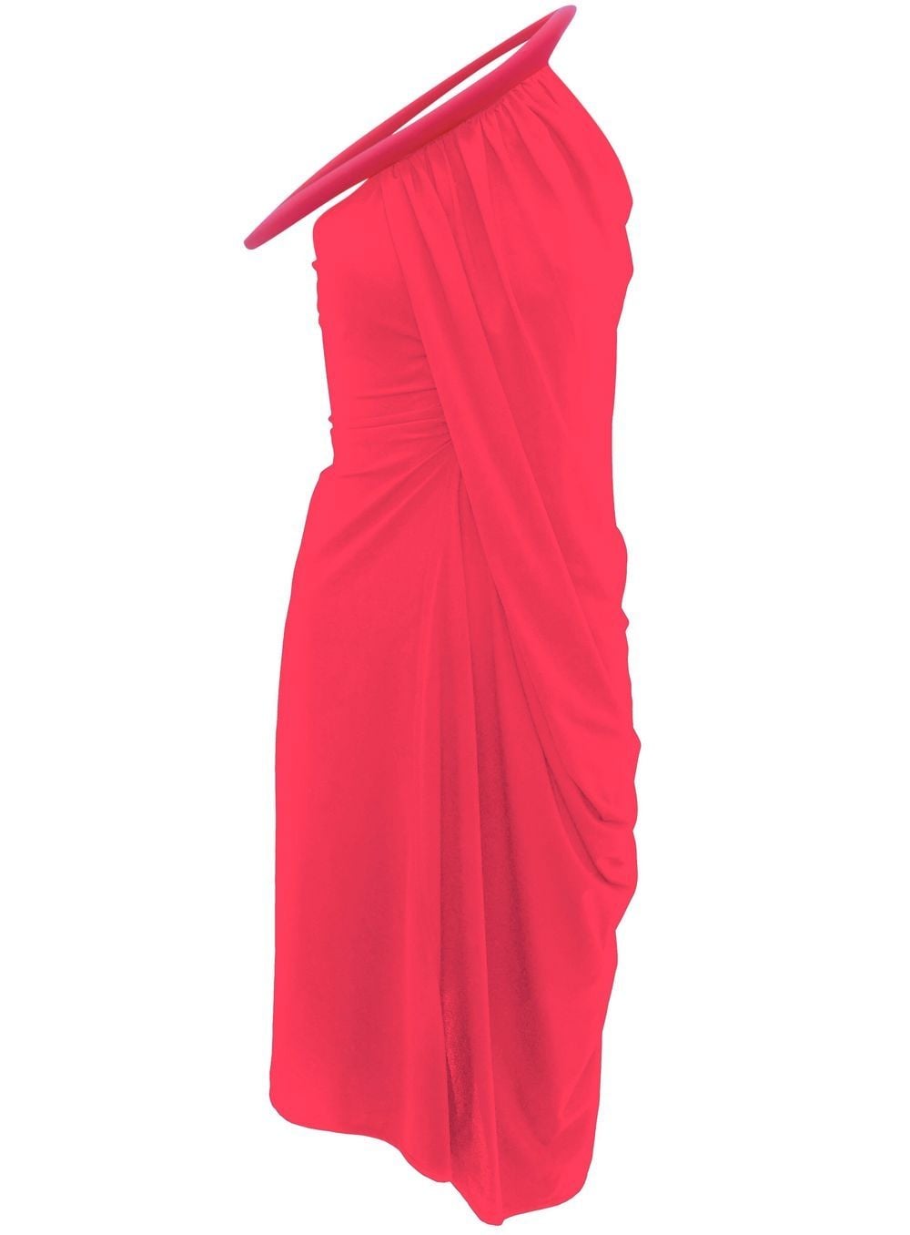 JW Anderson Gerafftes One-Shoulder-Kleid - Rosa von JW Anderson