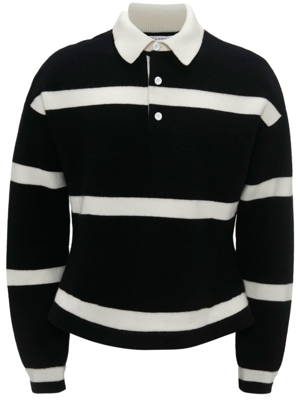 JW Anderson Gestreifter Strickpullover - Schwarz von JW Anderson