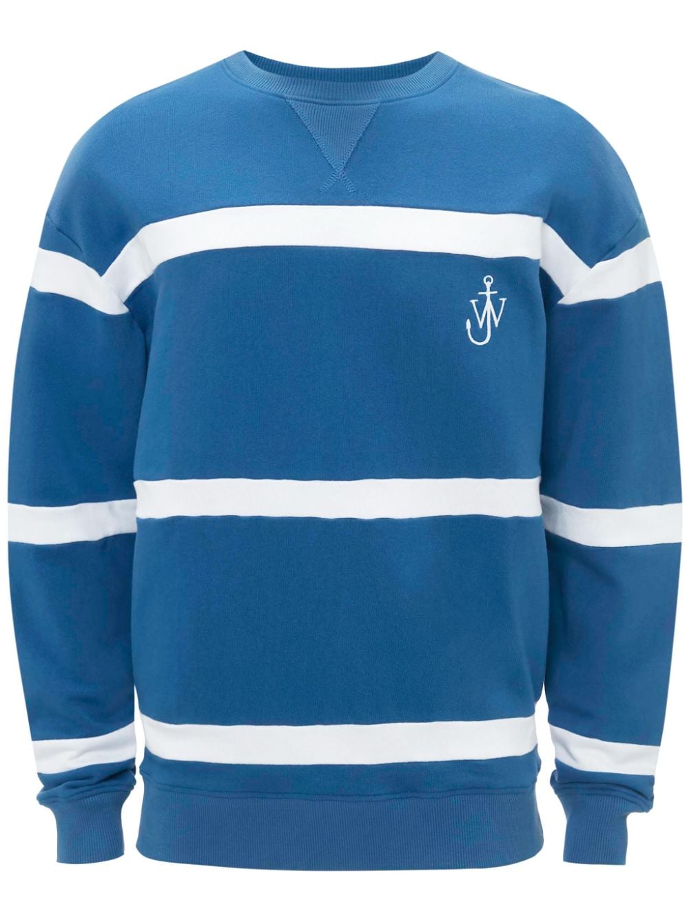 JW Anderson Gestreiftes Sweatshirt - Blau von JW Anderson