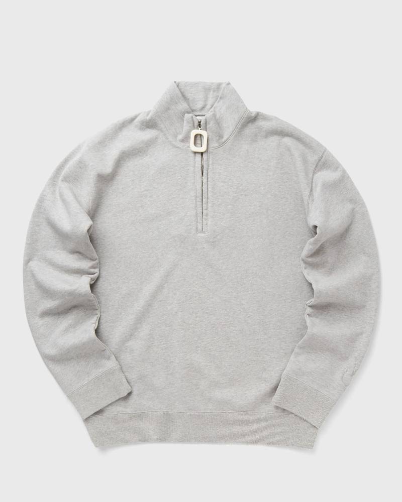 JW Anderson HALF ZIP SWEATSHIRT men Half-Zips|Sweatshirts grey in Größe:M von JW Anderson