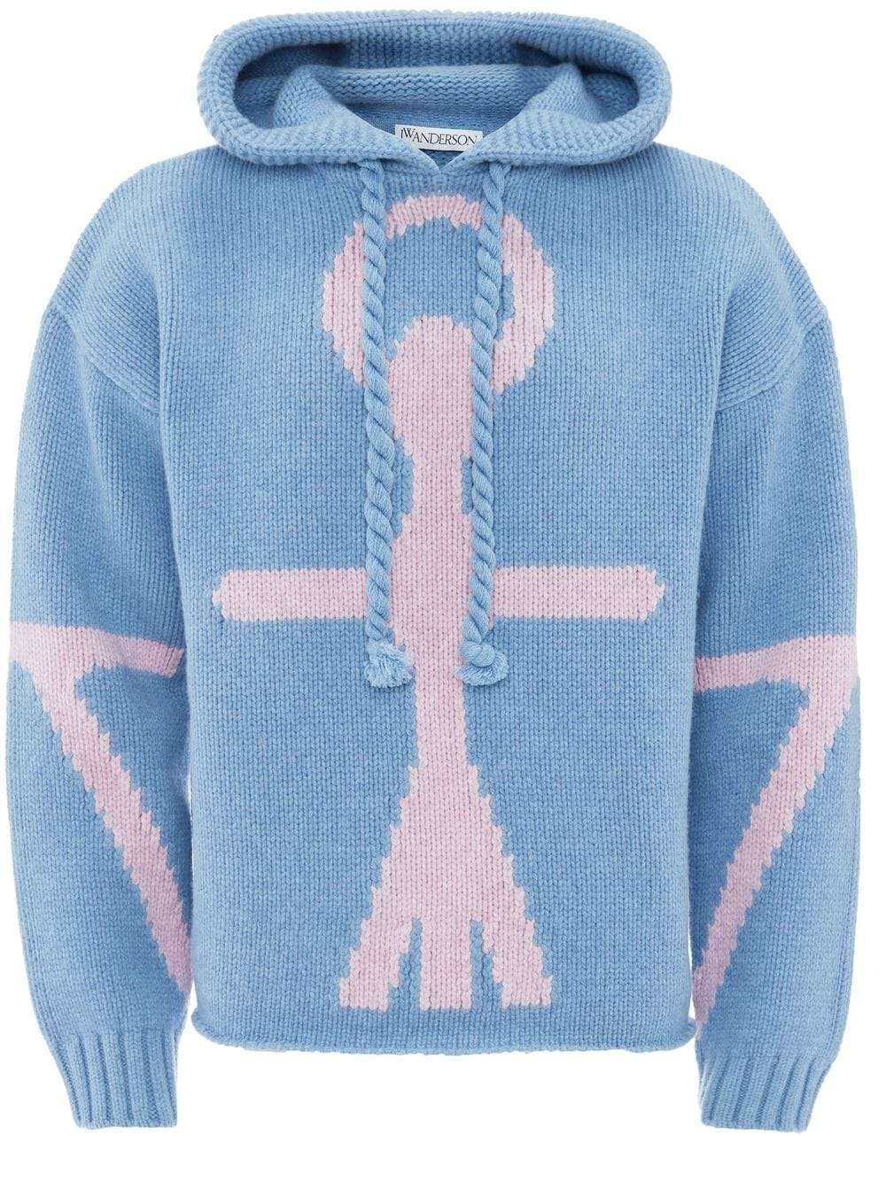 JW Anderson Hoodie mit Anker-Logo - Blau von JW Anderson