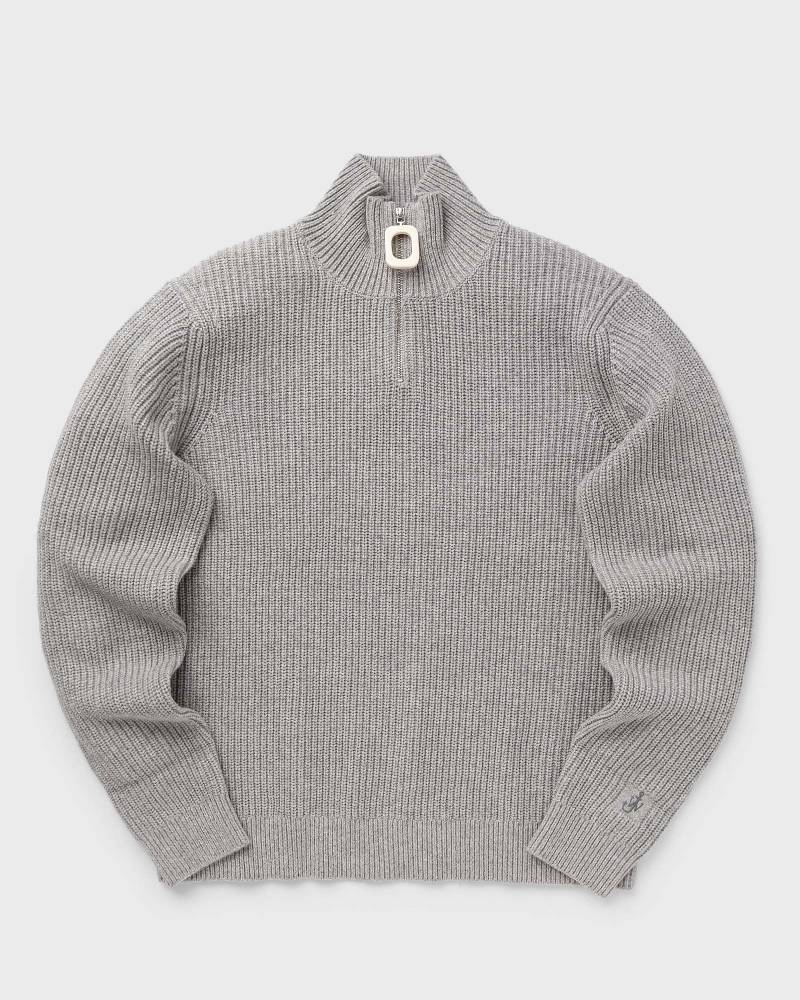 JW Anderson JWA PULLER HALF ZIP JUMPER men Pullovers grey in Größe:L von JW Anderson