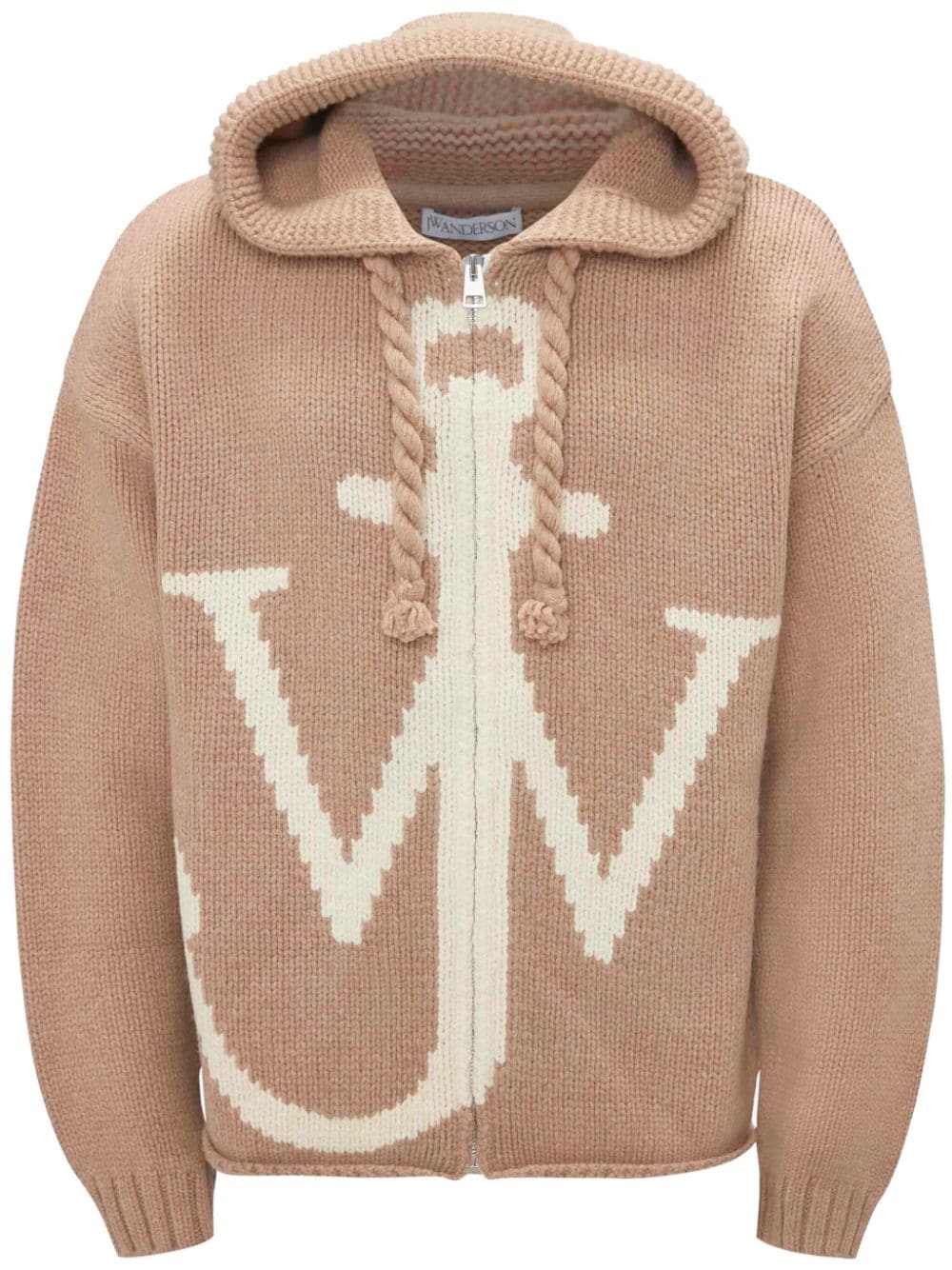 JW Anderson Kapuzenjacke mit Anker-Print - Nude von JW Anderson