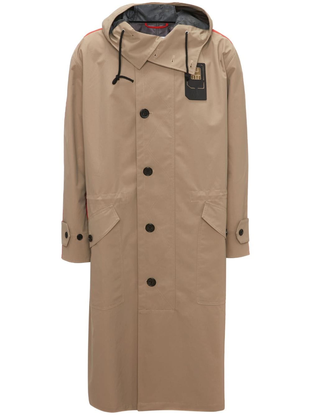 JW Anderson Kapuzenparka in Colour-Block-Optik - Nude von JW Anderson