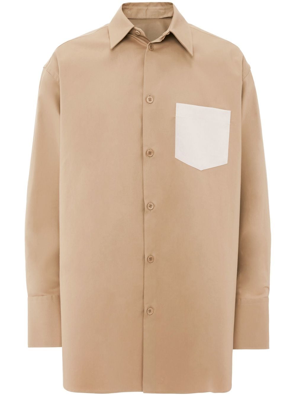 JW Anderson Hemd mit abnehmbarem Kragen - Nude von JW Anderson