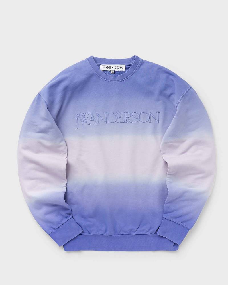 JW Anderson LOGO EMBROIDERY GRADIENT SWEATSHIRT men Sweatshirts blue in Größe:S von JW Anderson