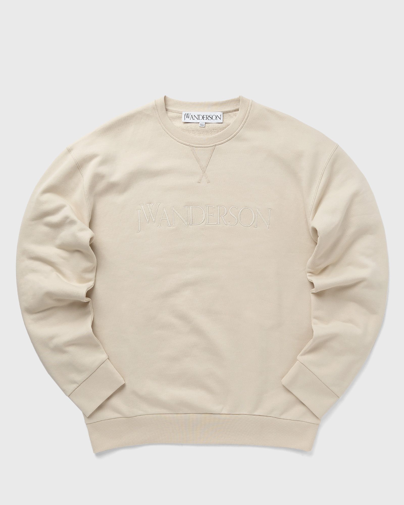 JW Anderson LOGO EMBROIDERY SWEATSHIRT men Sweatshirts beige in Größe:L von JW Anderson